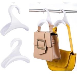 5 piece Handbag Hanger Hook Set - White
